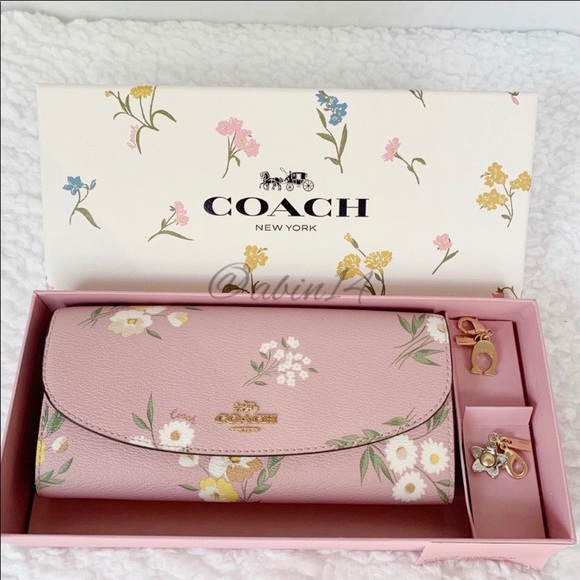Coach Handbags - NWT Coach Boxed Slim Envelope Wallet with Charms
